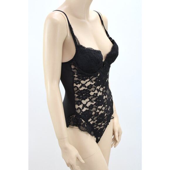 Vintage Victorias Secret Teddy Bodysuit Lingerie All Lace Underwires Romper S - Picture 4 of 8